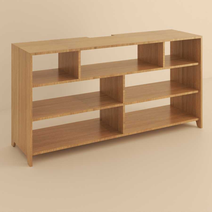 rack de tv de madera marrón oscuro