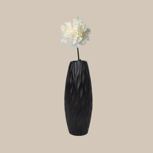 florero ovalado negro