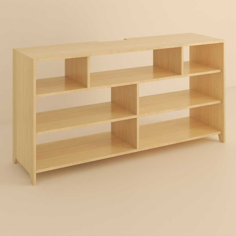 rack de tv de madera marrón claro